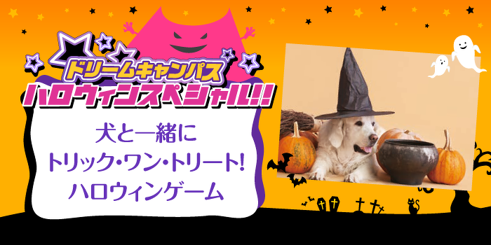 ドリームキャンパス　犬と一緒にトリック・ワン・トリート！ハロウィンゲーム