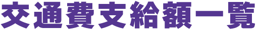 交通費支給額一覧